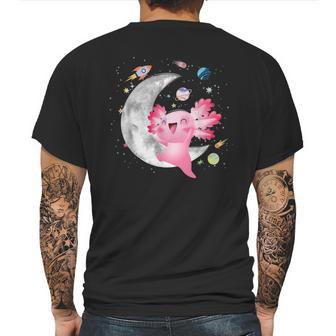 Space Axolotl Kawaii Pastel Goth Anime Comic For Girls Mens Back Print T-shirt | Favorety