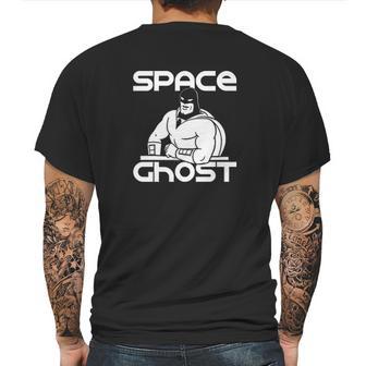 Space Ghost Line Art Space Ghost At Desk Mens Back Print T-shirt | Favorety AU