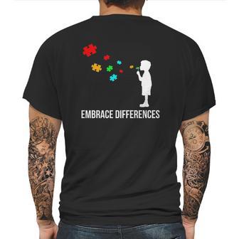 Sped Special Education Embrace Differences Mens Back Print T-shirt | Favorety UK