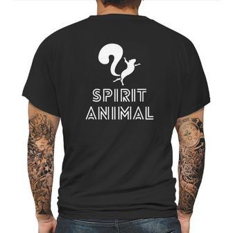 Spirit Animal Squirrel Pullover Funny Humor Gif Hal Mens Back Print T-shirt | Favorety CA