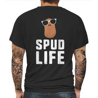 Spud Life Funny Potato Food Humor Vegetable Gift Mens Back Print T-shirt | Favorety AU