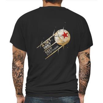 Sputnik Space Satellite Russian Soviet Union 1957 Cccp Mens Back Print T-shirt | Favorety DE