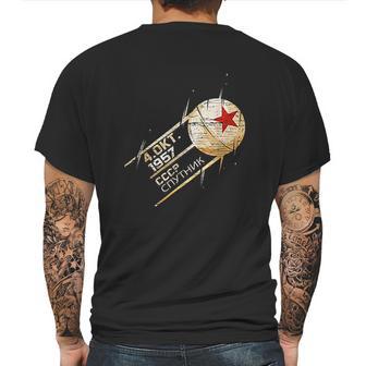 Sputnik Space Satellite Russian Soviet Union 1957 Cccp Gift Mens Back Print T-shirt | Favorety AU