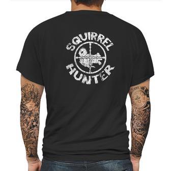 Squirrel Hunter Hunting Mens Back Print T-shirt | Favorety