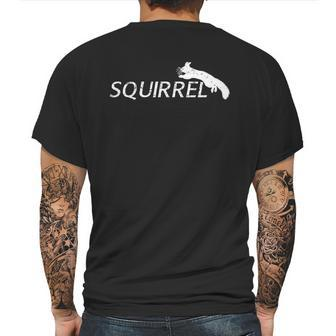 Squirrel Jumping Logo Mens Back Print T-shirt | Favorety