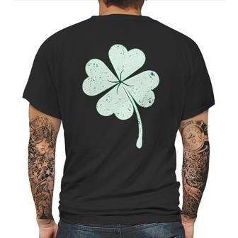 St Patricks Day Lucky Charm Clover Youth Kids Mens Back Print T-shirt | Favorety