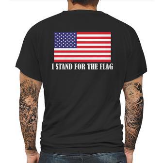 I Stand For The Flag Usa National Anthem Mens Back Print T-shirt | Favorety