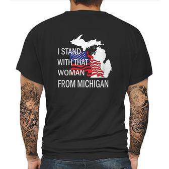 I Stand With That Woman From Michigan State American Flag Mens Back Print T-shirt | Favorety CA