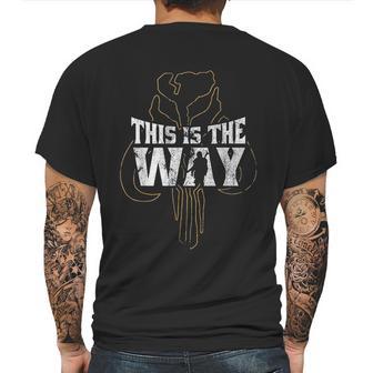 Star Wars The Mandalorian This Is The Way Mythosaur Overlay Mens Back Print T-shirt | Favorety DE