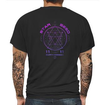 Starseed Sacred Geometry Mens Back Print T-shirt | Favorety DE