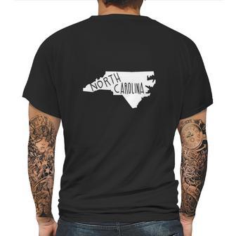 The State Of North Carolina No Color Mens Back Print T-shirt | Favorety DE