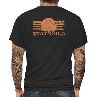 Stay Gold Ponyboy Vintage Funny Saying Graphic Mens Back Print T-shirt | Favorety CA