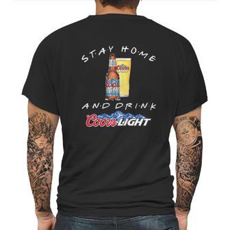 Stay Home And Drink Coors Light Coronavirus Shirt Mens Back Print T-shirt | Favorety AU