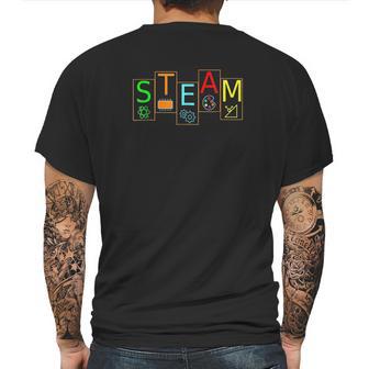 Steam Symbols Stem Science Engineering Art Math Mens Back Print T-shirt | Favorety UK