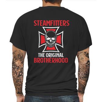 Steamfitters Skull Boiler Pipe Welders Gifts Mens Back Print T-shirt | Favorety AU