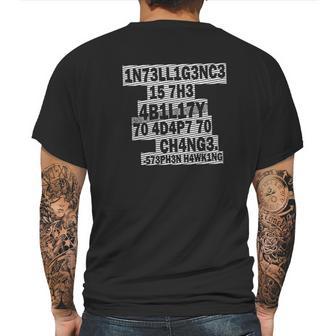 Stephen Hawking Intelligence Mens Back Print T-shirt | Favorety DE