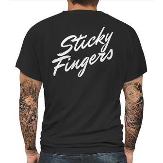 Sticky Fingers Band Logo White Mens Back Print T-shirt | Favorety CA