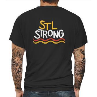 Stl Strong Saint Louis Mens Back Print T-shirt | Favorety CA