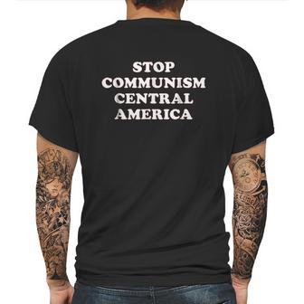 Stop Communism Central America Mens Back Print T-shirt | Favorety