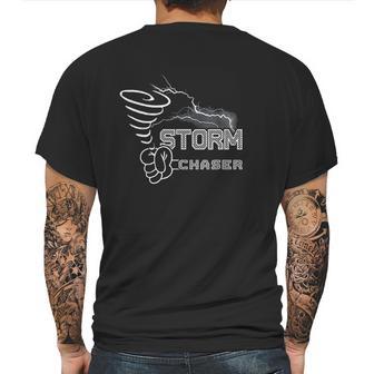 Storm Chaser Cool Electric Lightning Tornado Weather Mens Back Print T-shirt | Favorety CA