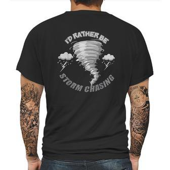 Storm Fanatic And Chasing Freak Chasers Gift Mens Back Print T-shirt | Favorety CA