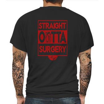 Straight Outta Surgery The Beat Goes On Mens Back Print T-shirt | Favorety AU