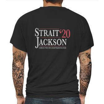 Strait Jackson 20 Check Yes Or Chattahoochee Mens Back Print T-shirt | Favorety