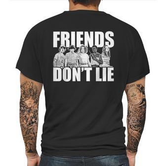 Stranger Things Friends Dont Lie Mens Back Print T-shirt | Favorety UK