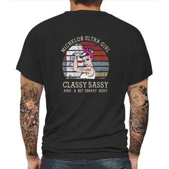 Strong Michelob Ultra Girl Classy Sassy And A Bit Smart Assy Vintage Shirt Mens Back Print T-shirt | Favorety UK