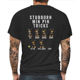 Stubborn Miniature Pinscher Tricks Dog Gift Mens Back Print T-shirt | Favorety