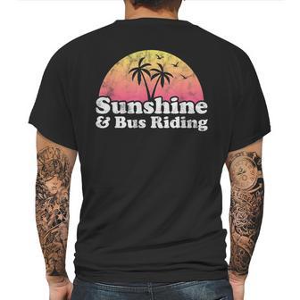 Sunshine And Bus Riding Mens Back Print T-shirt | Favorety DE