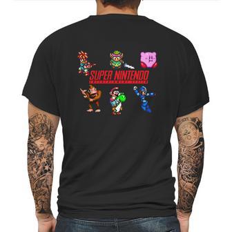 Super Nintendo Shirt Mens Back Print T-shirt | Favorety UK