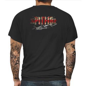 Supermarine Spitfire Ww2 Fighter Plane Mens Back Print T-shirt | Favorety UK