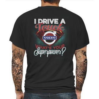 Superpower Volvo Truck Mens Back Print T-shirt | Favorety