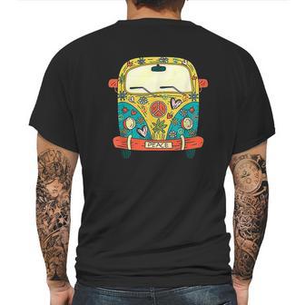 Surf Camping Bus Model Love Retro Peace Hippie Surfing 60S Mens Back Print T-shirt | Favorety CA