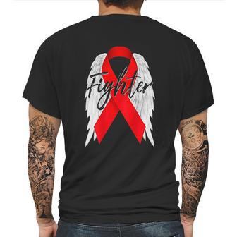 Survivor Red Ribbon Recovery Mens Back Print T-shirt | Favorety AU