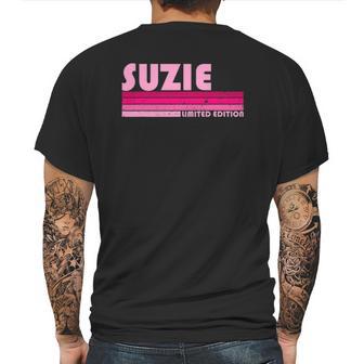 Suzie Name Personalized Retro Vintage 80S 90S Birthday Mens Back Print T-shirt | Favorety AU