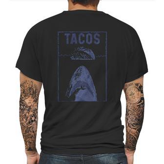 Mens Tacos Shark Funny Jaws Cinco De Mayo Mens Back Print T-shirt | Favorety UK