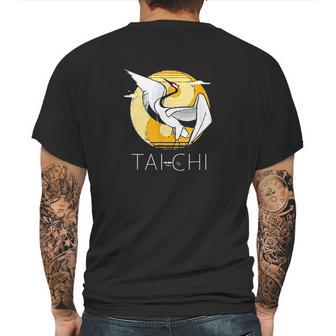 Tai Chi Yin Yang Crane Chinese Art Mens Back Print T-shirt | Favorety DE