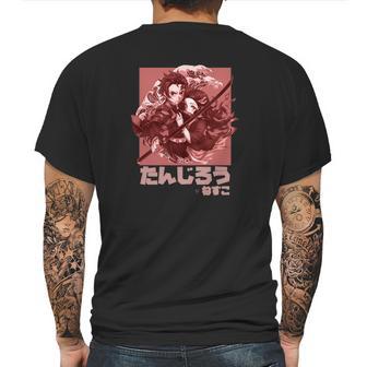 Tanjiro X Nezuko Kimetsu No Yaiba Mens Back Print T-shirt | Favorety UK