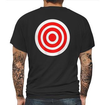 Target Funny Printed On The Back Bulls Eye Gift Mens Back Print T-shirt | Favorety UK