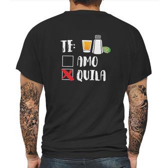 Te Amo Te Quila Drink Cinco De Mayo Mens Back Print T-shirt | Favorety AU