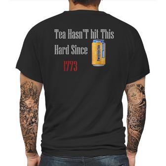 Tea Hasnt Hit This Hard Since 1773 Twisted Tea Mens Back Print T-shirt | Favorety UK