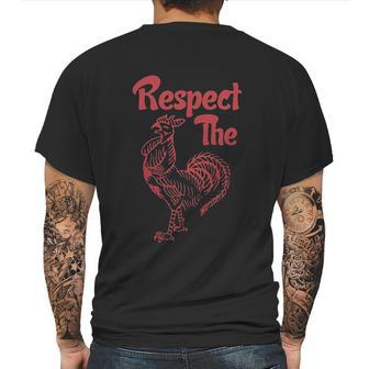 Teelocity Respect The Sriracha Hot Sauce Officially Licensed Fitted Mens Back Print T-shirt | Favorety DE