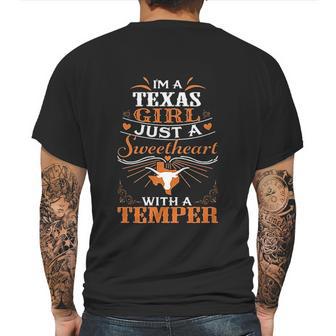 Texas Longhorns Texas Longhorn Girl Mens Back Print T-shirt | Favorety CA