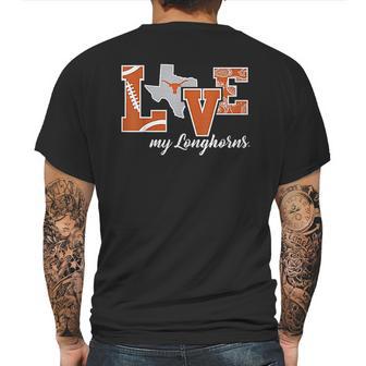 Texas Longhorns Love My Longhorns Mens Back Print T-shirt | Favorety AU