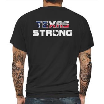 Texas Strong State Flag Logo Mens Back Print T-shirt | Favorety DE