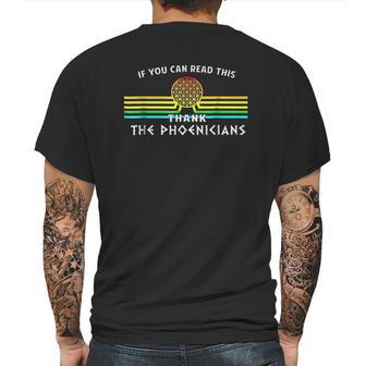 Thank The Phoenicians Mens Back Print T-shirt | Favorety DE