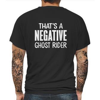 Thats A Negative Ghost Rider Mens Back Print T-shirt | Favorety CA