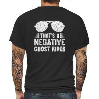 Thats A Negative Ghost Rider Pun Gift For Movie Lover Mens Back Print T-shirt | Favorety DE